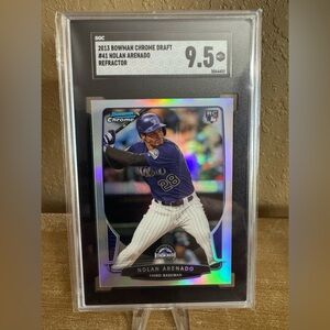 Nolan Arenado 2013 Bowman Chrome Draft Refractor RC‎ SGC 9.5 Graded No.41